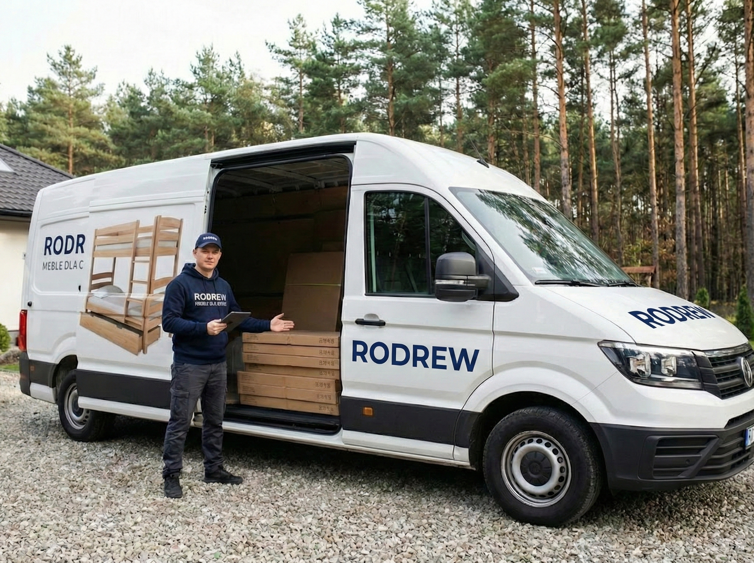 Dostawa firmowa Rodrew z kierowcą
